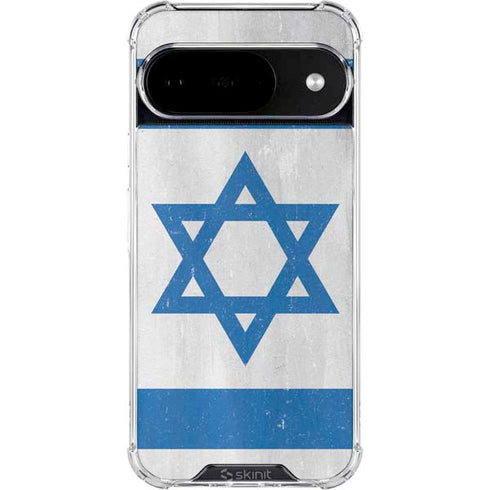 Israel Flag Distressed Google Pixel 10 Clear Case